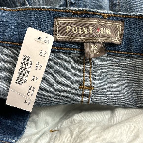 NWT J.Crew Point Sur Hightower Straight Jean with Let-own Hems Size 32 - Picture 10 of 12